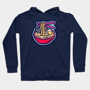 Ramen Noodles Bowl illustration Hoodie